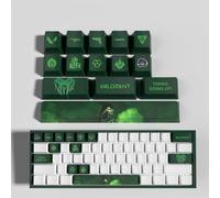 Valorant Viper 14 Capuchons de Touches Profil OEM Ergonomique, Matériau PBT OEM Profile Dye Sublimation Disposition, Compatible avec la Plupart des Claviers Mécaniques (10)