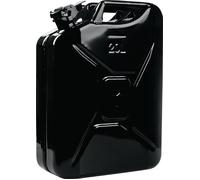 VALPRO Bidon pour carburant 20 l noir RAL 9005 tôle d’acier 0,9 mm L345xl165x...