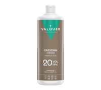 VALQUER Eau Oxygénée 20 Volumes 6% Crème Oxydant Capillaire Professionnel Vegan pour Coloration et Décoloration Cheveux - 1 L