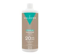 VALQUER Eau Oxygénée 20 Volumes 6% Crème Premium Ultra-Crémeux Oxydant Capillaire Professionnel Vegan à l'huile d'argan pour Coloration et Décoloration Cheveux - Réduction des odeurs - 1L