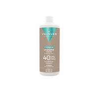 VALQUER Eau Oxygénée 40 Volumes 12% Crème Premium Ultra-Crémeux Oxydant Capillaire Professionnel Vegan à l'huile d'argan pour Coloration et Décoloration Cheveux - Réduction des odeurs - 1L