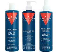 Valquer Hair Enhancer Pack Couleur: Shampooing 400 Ml + Masque Effet Glace 175 Ml + Après-Shampoing Biphasique 300 Ml. Cheveux Teints 1300 G (3 Unités)[Z3697]