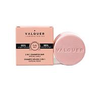 Valquer Laboratorios - 2 in 1 curly solid shampoo (shampoo and conditioner) - 95% natural ingredients - Curly hair - Vegan - Repairs and hydrates curly hair - 70 Gr