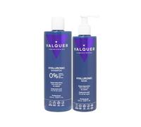 Valquer Laboratorios Pack Ácido Hialurónico Champú Reparador y Mascarilla Capilar Fórmula Zero. Hidrata y Protege el Cabello Dañado y Seco. Con Aloe Vera, Pantenol y Keratina