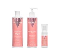 VALQUER Pack Cheveux Bouclés | Méthode Curly | Shampoing + Masque + Sérum | 400 + 275 + 30 ml | Kératine Végétale | Hydratation, Définition et Anti-Frisottis | Vegan