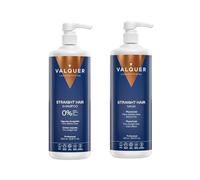 Valquer Profesional Pack shampooing + masque effet glace Cheveux raides. Sans sel. sans silicones. sans parabènes et sans sulfates. - 2L