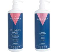 Valquer Profesional Pack Shampoing + Masque Effet Glace Ultra-Hydratant. Sans Sel. Sans Silicones. Sans Parabènes Et Sans Sulfates. Cheveux Secs - L. Simple. 2 Unité[H24]