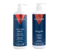 Valquer Profesional Pack Shampooing + Masque Total Repair Effet Glace (1L. 2 Unité). Sans sel. sans silicone et sans sulfate. Cheveux abîmés et secs.