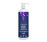 VALQUER Shampoing Cheveux Déshydratés à l'Acide Hyaluronique 0% | 1 L | Hydrate et Répare les Cheveux Secs & Abîmés | Kératine Végétale & Aloe Vera | Sans Sulfates, Silicones, Sel ni Colorants