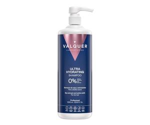 VALQUER Shampoing Ultra Hydratant Cheveux Très Secs | Réparateur | 1L | Antifrizz & Brillance | Extrait de Soja & Phytokératine | Sans Sulfates, Silicones ,Sel & Colorants | Vegan