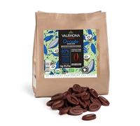 Valrhona Disques de chocolat noir de cuisson française (fèves) ORIADO 60% Cacao Bio et commerce équitable Trempe facile Crémeux et équilibré Pour brownies, gâteaux, mousses et glaçages 1 kg (1 pièce)