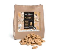 Valrhona Premium French Baking Blonde Chocolate Discs (Fèves) Dulcey 35% Cacao, Notes de Caramel Crémeux et de Cookie, Facile à Faire Fondre et à Tempérer, Crémeux, Équilibré, Pour Glaçages Onctueux