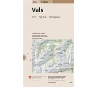 Vals - vrin - piz aul - tomulpass - Echelle 1 : 25 000, Edition multilingue français-allemand-italien-anglais - Collectif - Office Federal De Topographie Suisse - Atlas / carte