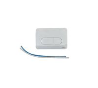 Valsir - Plaque Blanche Double débit pour Cubik - FONPLVS871501