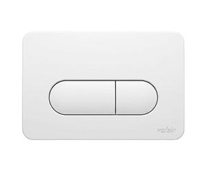 Valsir - Plaque Blanche Double débit pour Cubik - FONPLVS871501