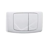 Valsir Plaque de Commande Double pour Chasse d'eau Rios Blanche, Multicolore, Standard