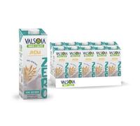 Valsoia - Boisson à l'avoine sans sucre, boîte de 10 1000 ml Tetra Brik, 100% végétal, sans lactose, avec calcium, idéal pour les végétaliens et les végétariens, peut contenir des traces de gluten