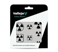 (VALST-SF005) - AV Vallejo Stencils - Radioactivity Signs