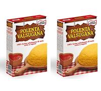 Valsugana : Lot de 2 paquets de semoule de maïs italienne prête à l'emploi « Polenta » 375 g (Import Allemagne)