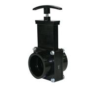 Valterra 7101 Vanne de porte en ABS, noir, raccord 3,8 cm