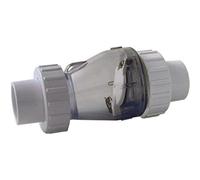 Valterra Clapet Anti-Retour Transparent avec raccord 3/3, Ø 63 mm sans Ressort