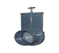 Valterra Vanne de Tirage avec Tige et Vanne en Acier Inoxydable, 2X manchons à Coller, 110 mm, Gris