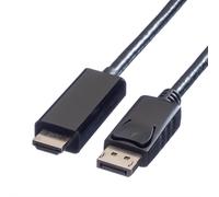 Value 11.99.5785 Câble Vidéo Et Adaptateur 1 M Displayport Noir
