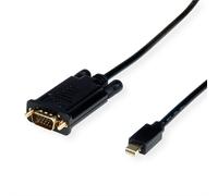VALUE 11.99.5806 câble vidéo et adaptateur 1,5 m Mini DisplayPort VGA (D-Sub) Noir