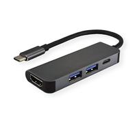 VALUE 12.99.1042 station d'accueil USB 3.2 Gen 1 (3.1 Gen 1) Type-C Noir
