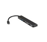 VALUE USB Typ C Dockingstation, HDMI 4K60, 2X USB2.0 (A+C) + 1x USB3.2 Gen1 (A), 1x PD, 1x SD/TF