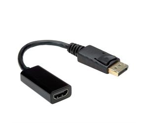 VALUE 12.99.3138 câble vidéo et adaptateur 0,15 m DisplayPort HDMI Type A (Standard) Noir