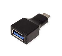 VALUE 12.99.9030 changeur de genre de câble USB Type C USB Type A Noir