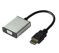 Value 12993119 Câble Adaptateur HDMI vers VGA et 3,5 mm Audio (stéréo) Argent