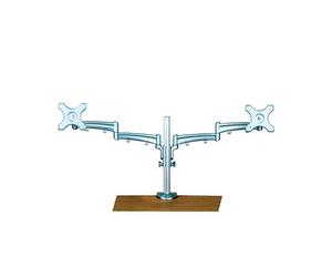 Value 17.99.1134 Support D'écran Plat Pour Bureau Argent Mur
