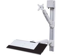 Value 17.99.1139 simple Support mural pour écran gris inclinable, réglable en hauteur, rotatif