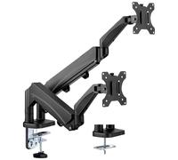 Value 17.99.1183 x2 Support de table pour écran 43,2 cm (17\ ) - 81,3 cm (32\ ) noir rotatif, réglable en hauteur