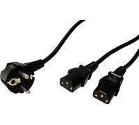 Value 19.99.1022 alimentation Câble de raccordement noir 2.00 m