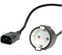 Value 19.99.1117 alimentation Câble de raccordement noir 0.30 m