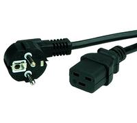 Value Câble d'alimentation 19.99.1552 Noir 2 m CEE7/7 connecteur C19