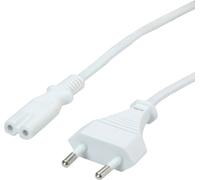 VALUE Cordon secteur bipolaire, blanc, 3 m