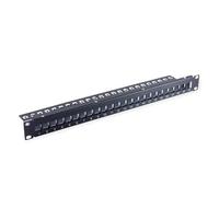 VALUE 19” keystone module carrier, 24 ports, 1U, shielded, black