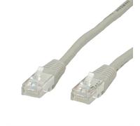Value 21.99.0910 RJ45 Câble réseau, câble patch CAT 6 U/UTP 10.00 m gris 1