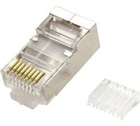 Value 21.99.3065 MODULE modulaire VALUE blindé, cat. 6/6A, 100 pièces 21.99.3065 mâle, droit transparent 100 pc(s)