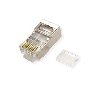 Value 21993065 Modular Plug blindé, Cat. 6/6 A Transparent Lot de 100