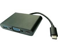 VALUE Adaptateur d'affichage USB type C - VGA + USB 3.2 Gen 1 A + type C PD