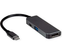 VALUE Adaptateur d'écran USB type C - HDMI + USB 3.2 Gen 1 A + type C PD