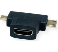 VALUE Adaptateur HDMI T HDMI - HDMI Mini + HDMI Micro