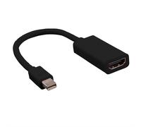 Câble adaptateur Value Mini-Display / HDMI Fiche mâle Mini DisplayPort, Prise femelle HDMI-A 0.15 m noir 12.99.3130 Câble