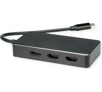 VALUE Adaptateur multi-écrans USB type C - 3x HDMI, multi-flux 4K