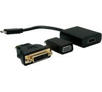 VALUE Adaptateur type C - VGA/HDMI/DVI